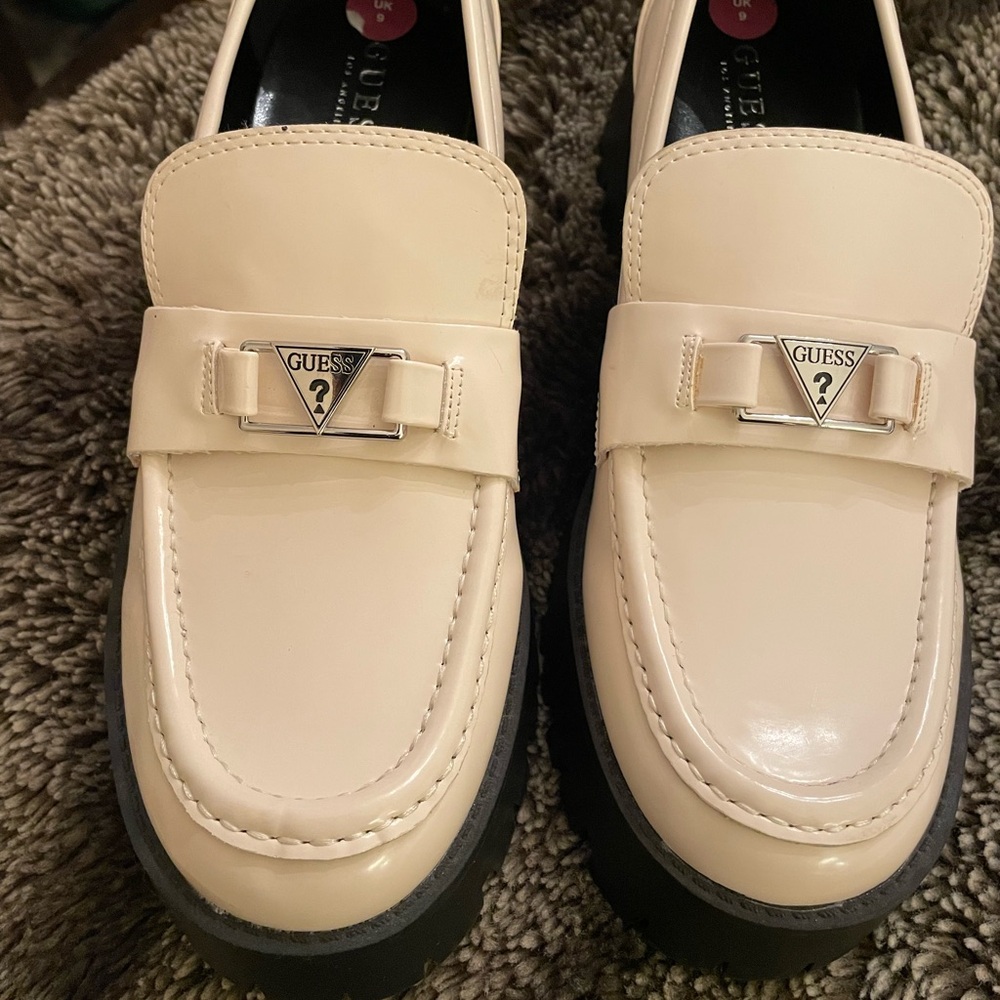 Guess Beige Footwear with Rugged Sole